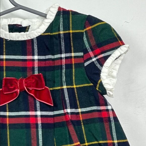 Mayoral Christmas cotton tartan plaid dress size 4-6 months NWT - Picture 6 of 16